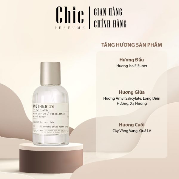 [Nước Hoa Nữ Chính Hãng] Another 13 CHIC PERFUME nồng độ EDP Tinh Tế, Lôi Cuốn - Hình ảnh 2