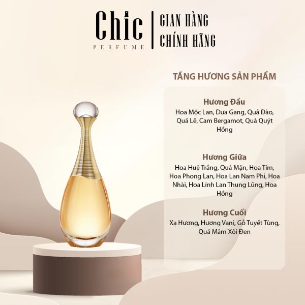 [Nước Hoa Nữ Chính Hãng] JADORE CHIC PERFUME Hương Thơm Sang Trọng, Qúy Phái - Hình ảnh 2